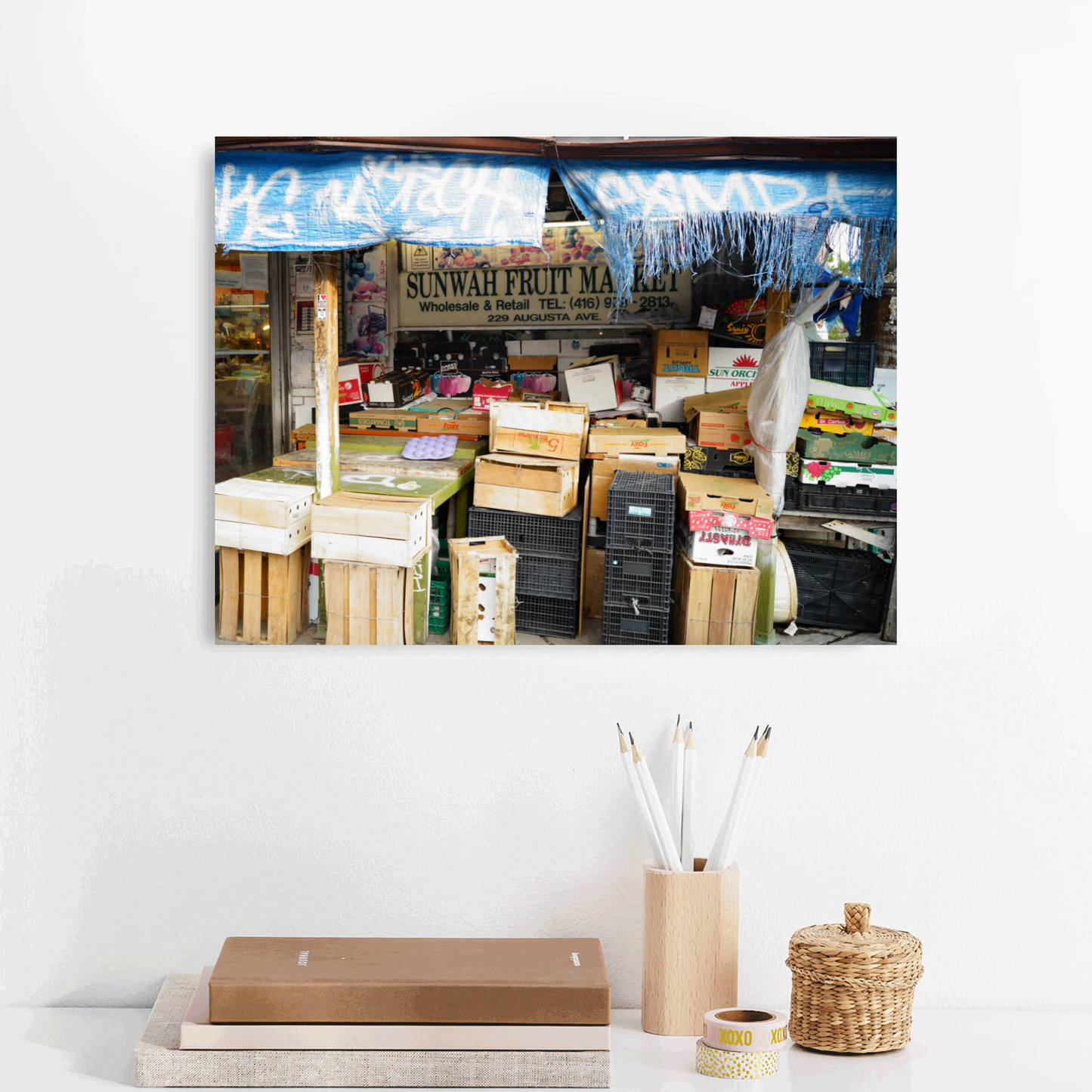 Sun Wah Market - Canvas Print - Canvas Print - 16x12"