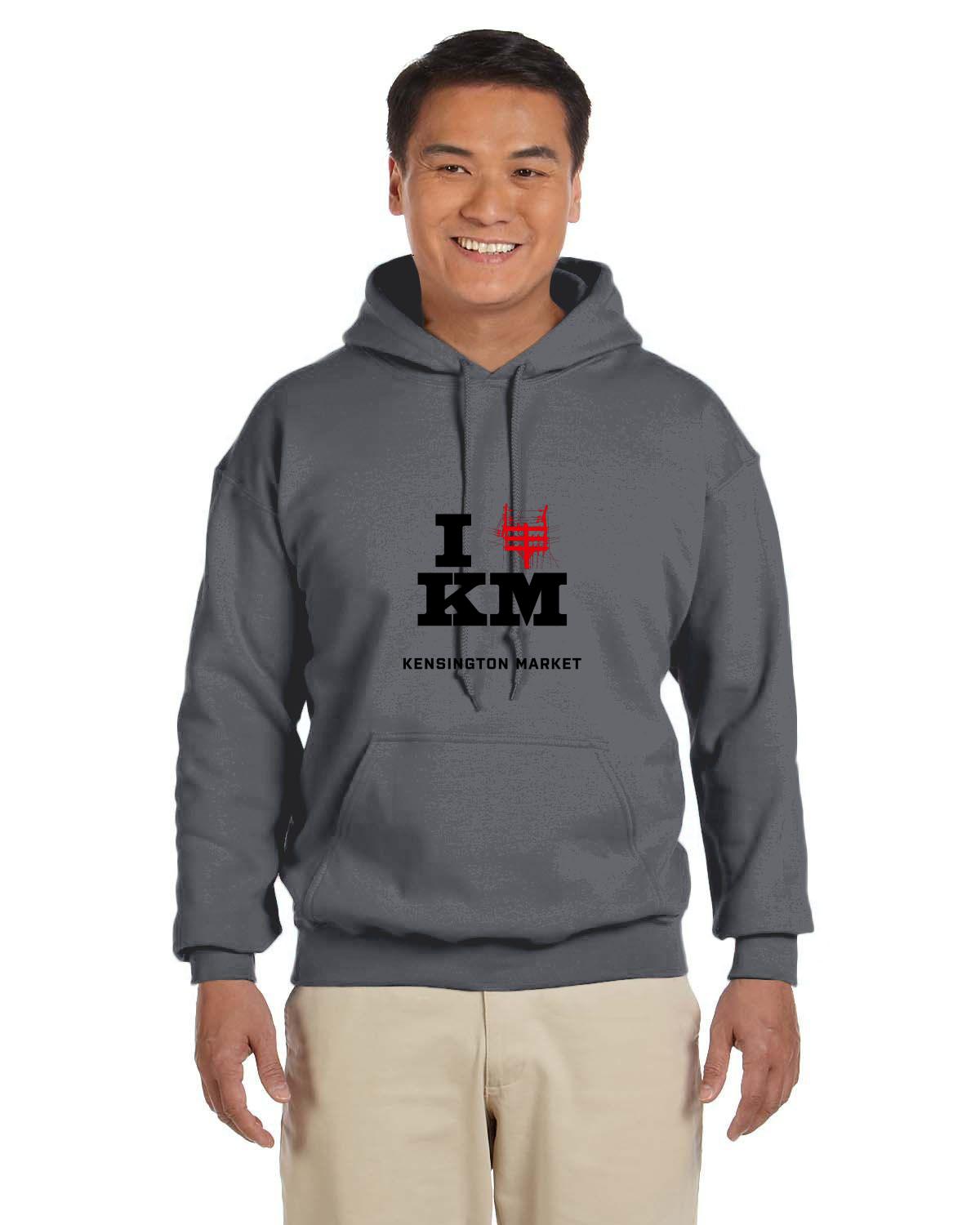 I # KM Hoodie - Charcoal
