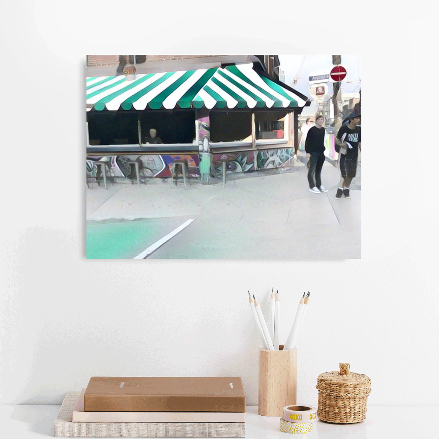 Casa Coffee Watercolour - Canvas Print - 12x16"