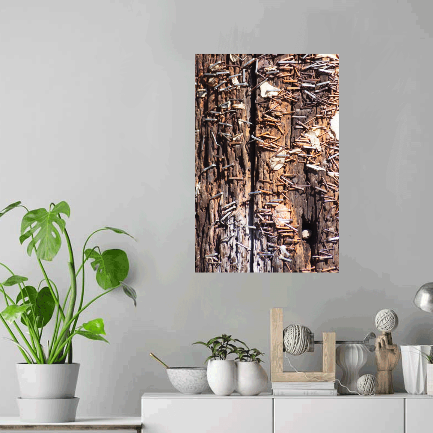Old Pole - 18 x 12" Canvas Print