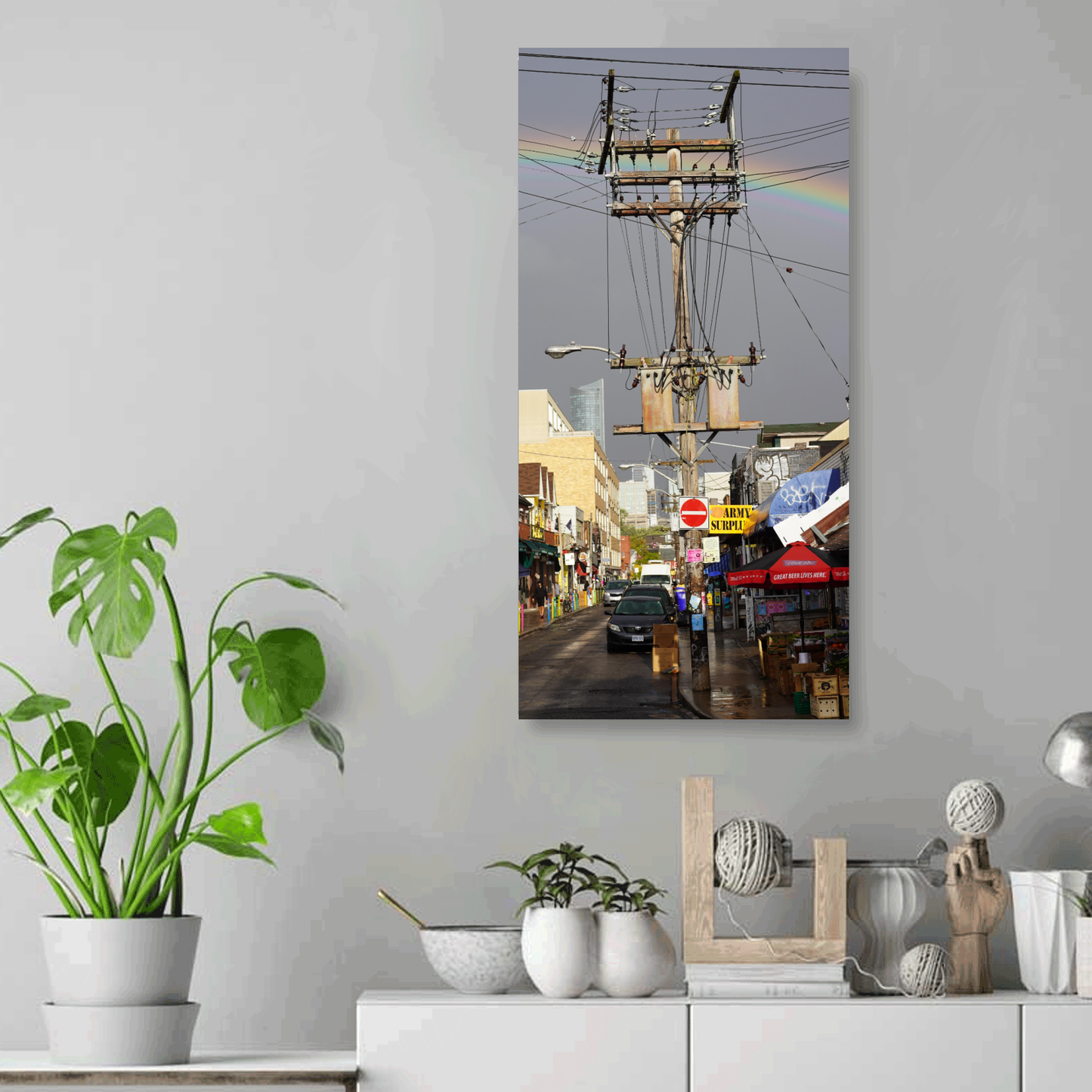 Rainbow Power - Canvas Print - 12x24"