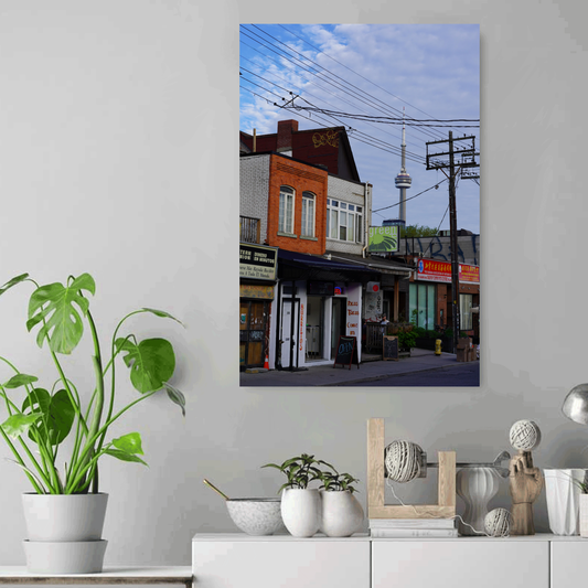 CN Tower from Augusta - Canvas Print - 16x24"