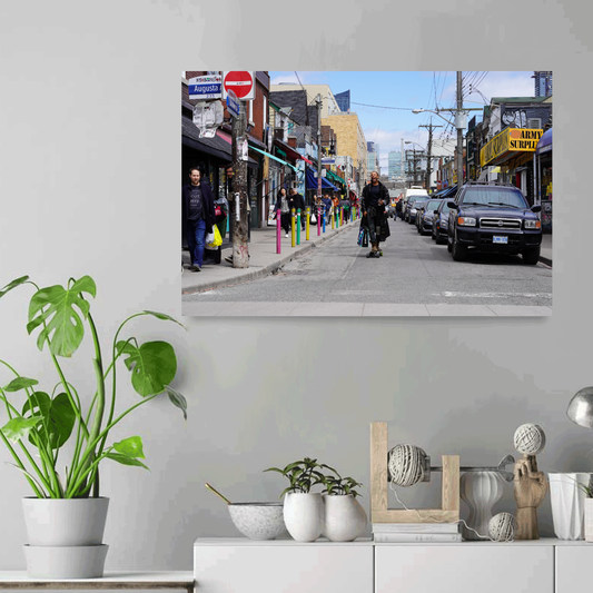 Skater Singing on Baldwin Street - Canvas Print - 16x24"