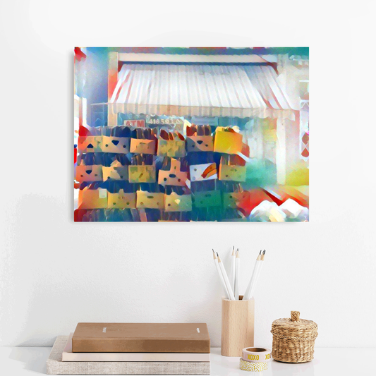 Watercolour on Garbage Day - 12x16"